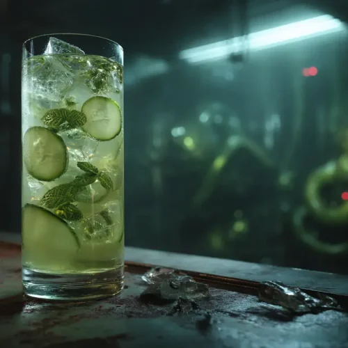 Cocktail santé pomme-concombre-menthe