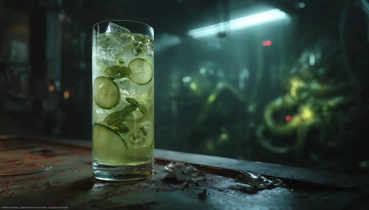 Cocktail santé pomme-concombre-menthe