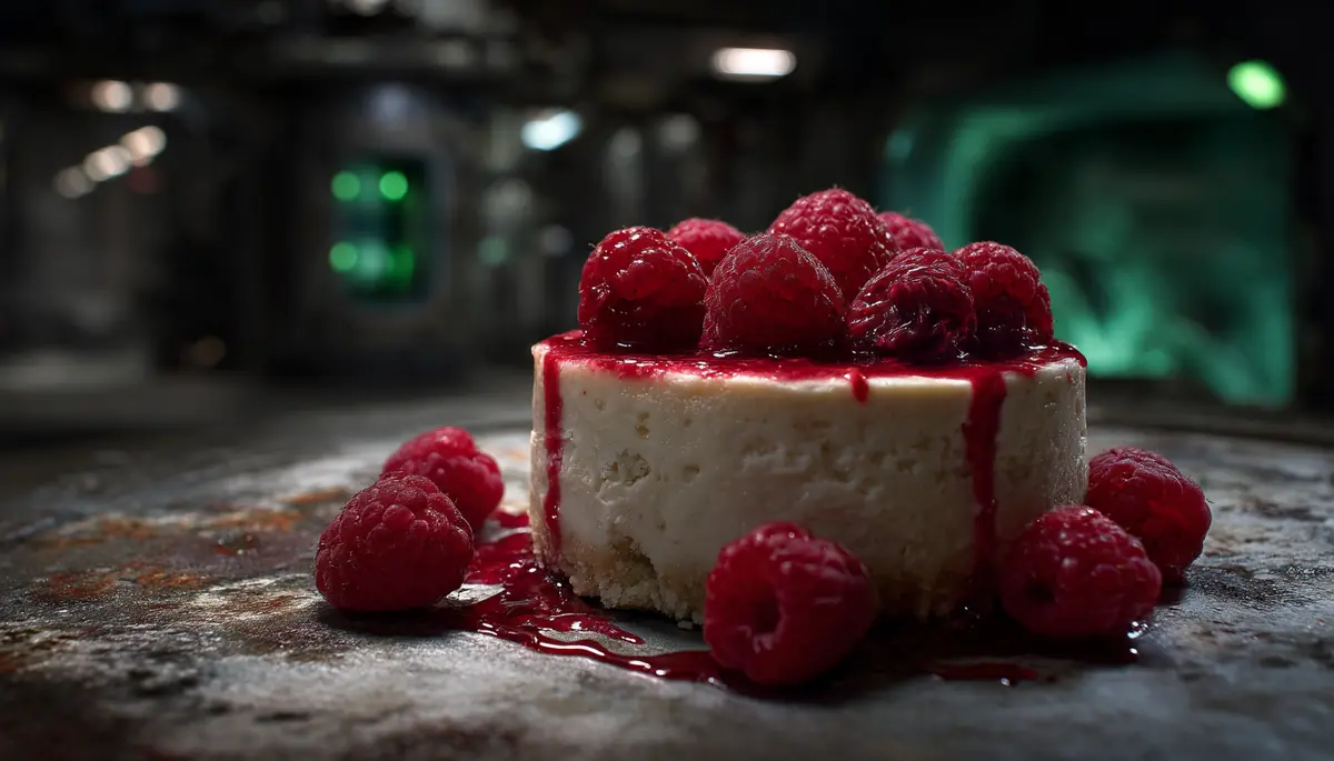 Gâteau au fromage blanc et framboises