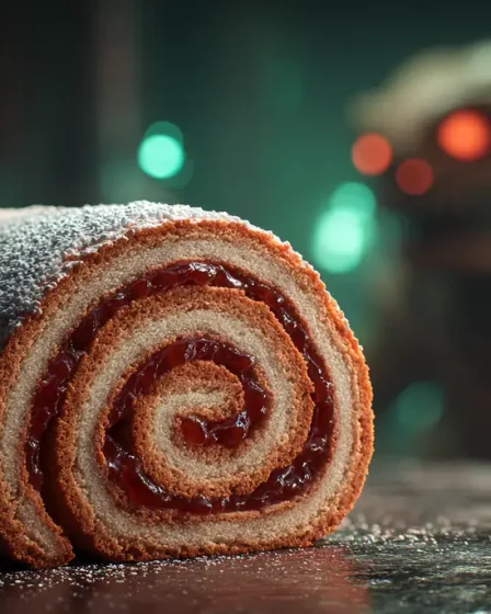 Gâteau roulé à la confiture de figue