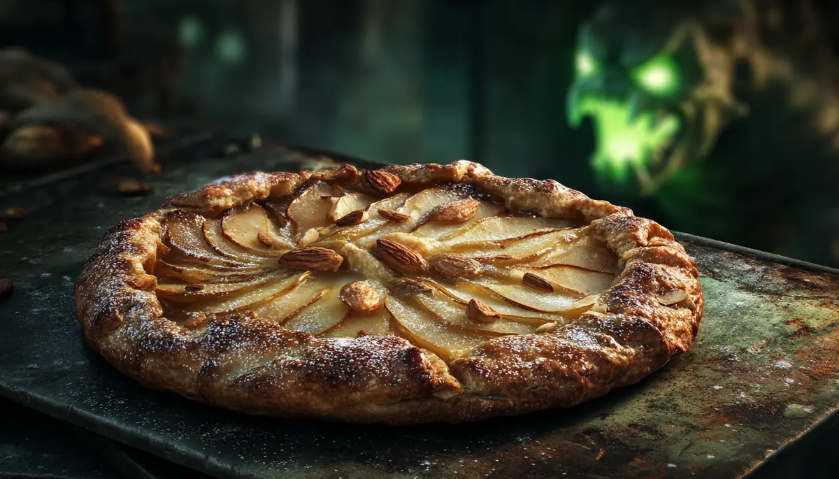 Tarte rustique aux poires et amandes