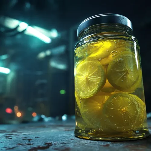 citron confit sucre en bocal