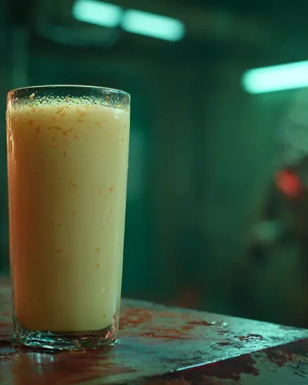 smoothie fraîchement pressée aux agrumes