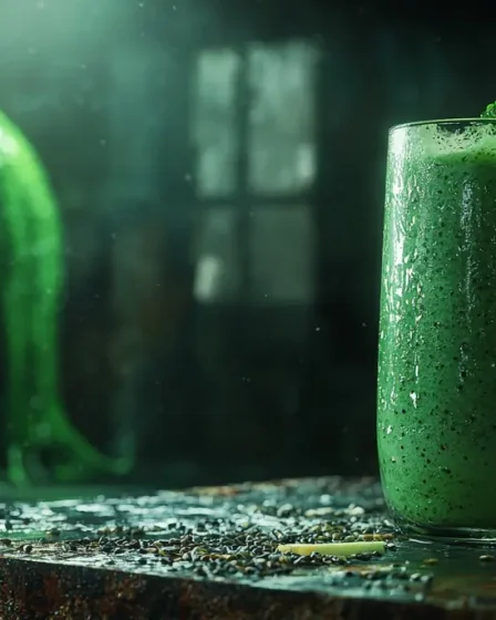 Smoothie poire matcha coco