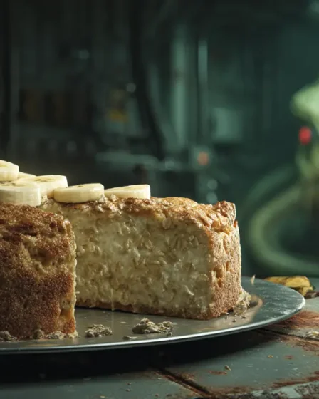 gâteau flocon d’avoine banane yaourt