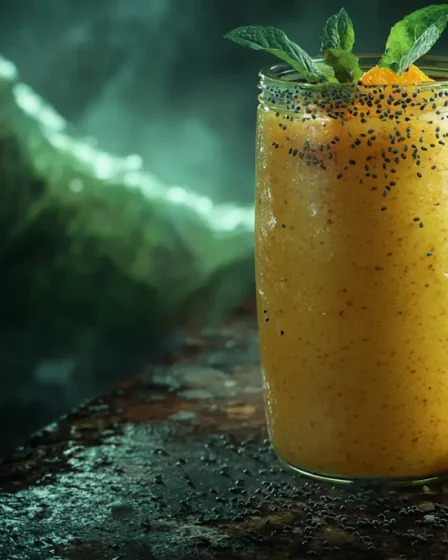 recette Smoothie kaki orange curcuma