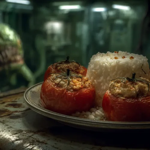 tomates farcies façon grand-mère avec riz