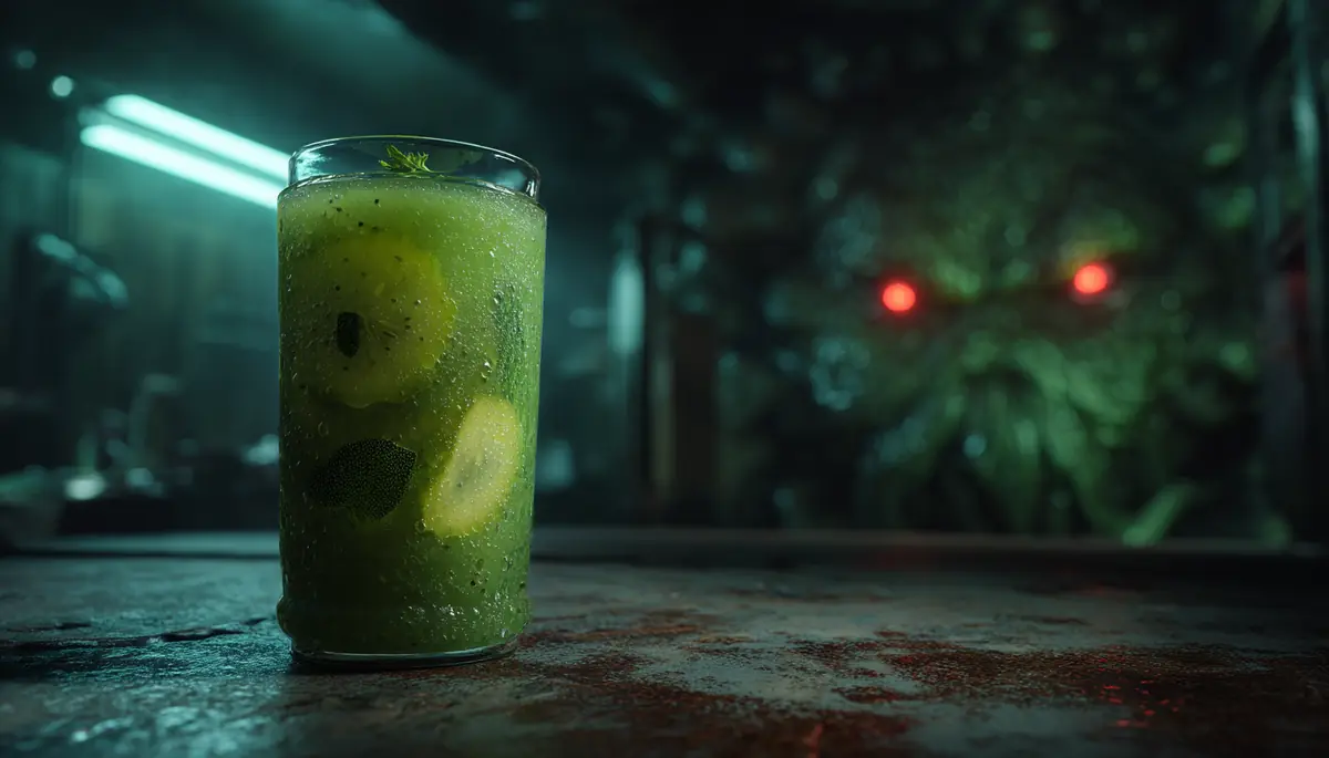 smoothie ananas concombre coriandre menthe