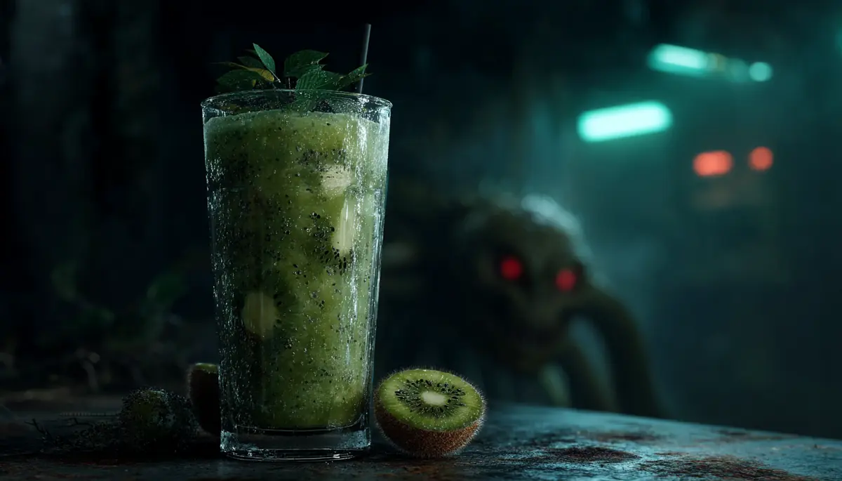 smoothie kiwi ananas épinard spiruline