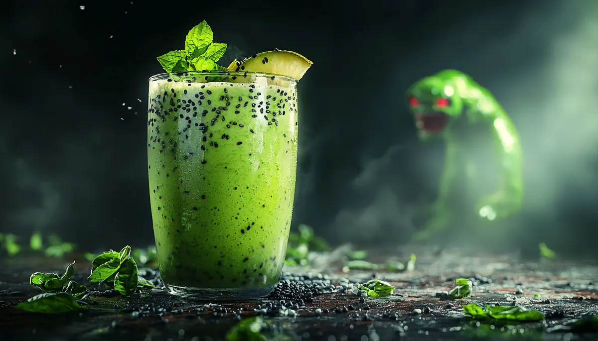 smoothie myrtille citron basilic yaourt grec