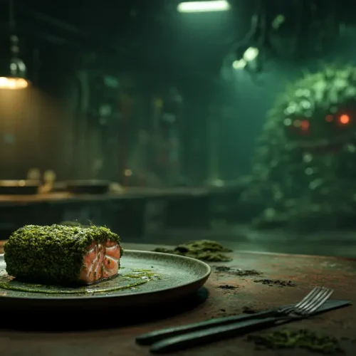recette Saumon en croûte d’herbes