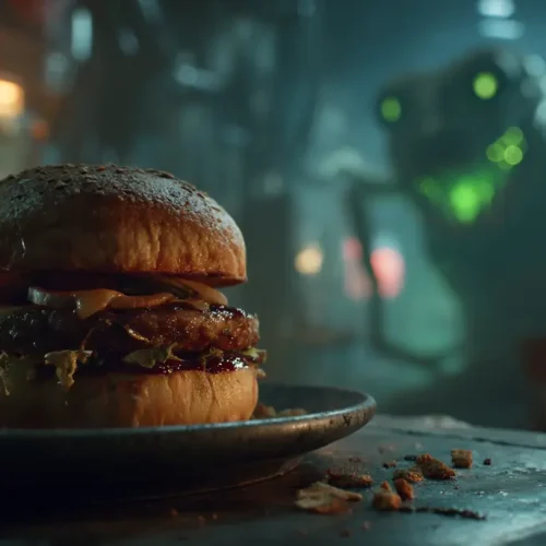 recette burger au canard confit et échalotes