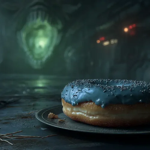 recette donuts au glaçage bleu ciel