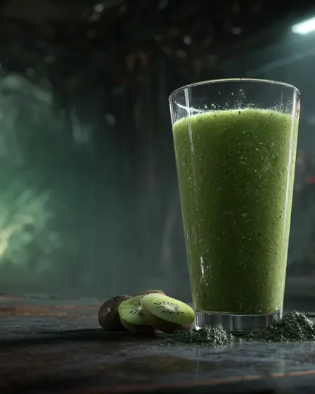recette smoothie poire kiwi et spiruline douce
