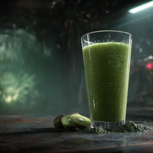 recette smoothie poire kiwi et spiruline douce
